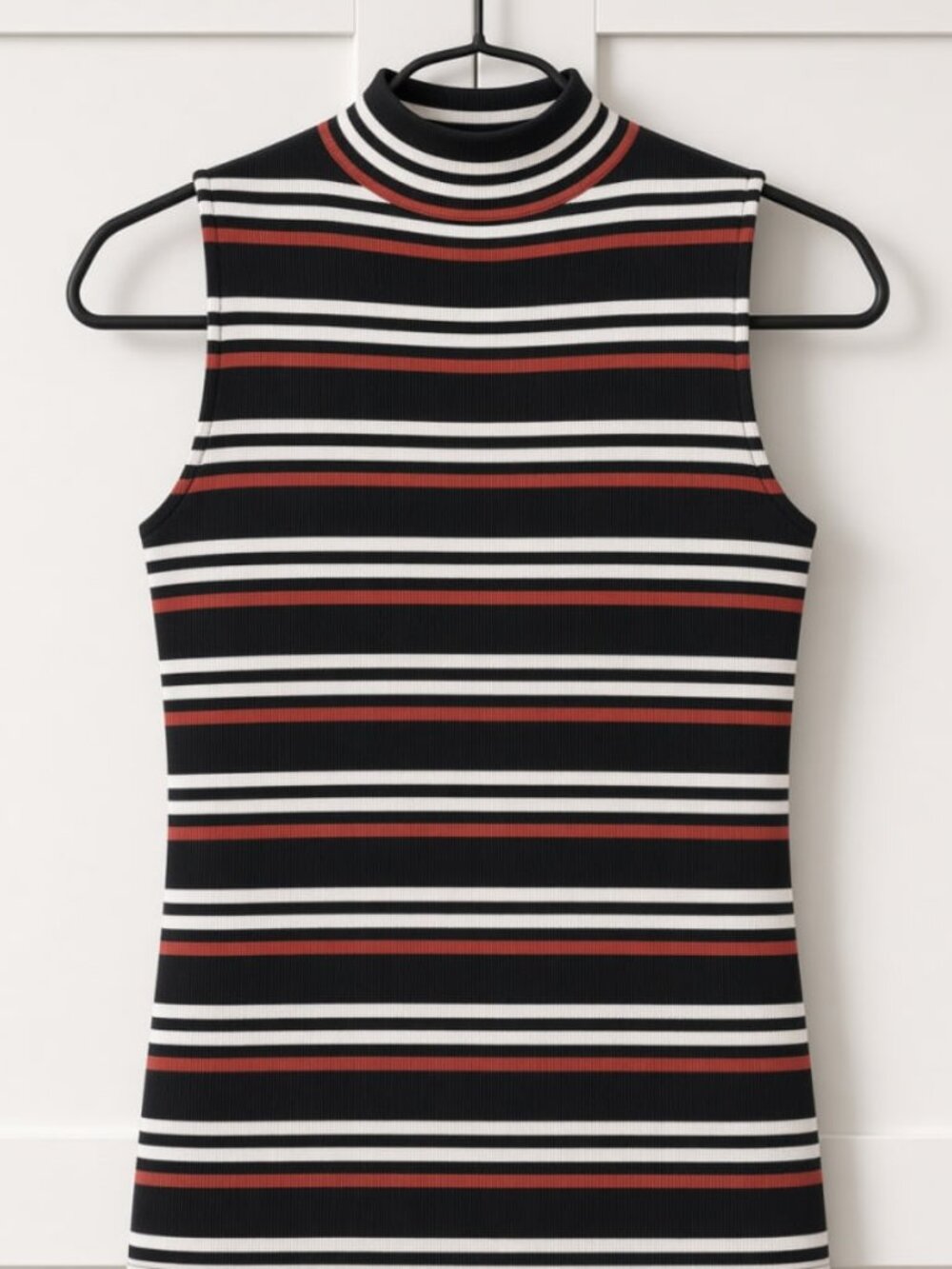 Nine West Striped Mock Neck Tank – XL – NWOT